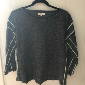 Green striped sweater